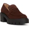 Stuart Weitzman Soho Loafer In Hickory