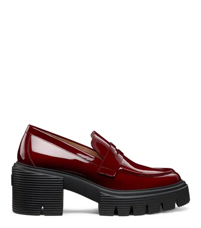 Stuart Weitzman 60mm Soho Loafers In Red