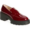 Stuart Weitzman Soho Loafer In Rosewood Patent