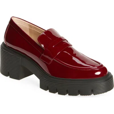 Stuart Weitzman Soho Loafer In Rosewood Patent
