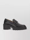 Stuart Weitzman Soho Loafers In Leather In Grey