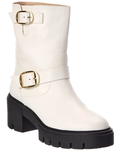 STUART WEITZMAN STUART WEITZMAN SOHO MOTO LEATHER BOOTIE