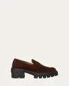 Stuart Weitzman Soho Loafer In Hickory