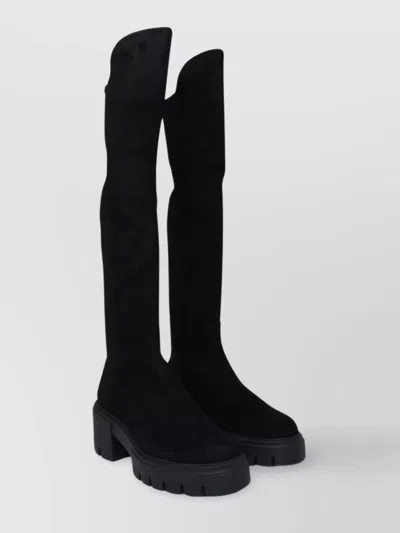 Stuart Weitzman 5050 Soho Knee-high Boots In Black