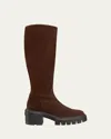 Stuart Weitzman Soho Suede Knee Boots In Hickory