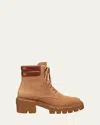 Stuart Weitzman Soho Lace-up Bootie In New Camel Tonal/bridle Brown