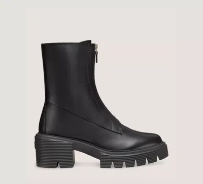 Stuart Weitzman Soho Zip Bootie In Black