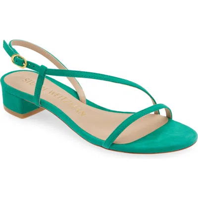 Stuart Weitzman Soiree 25 Strap Sandal In Lawn Green