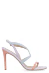 Stuart Weitzman Multi-panelled Design Heeled Sandals In Multicolor