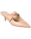 Stuart Weitzman Solange Leather Mule In Pink