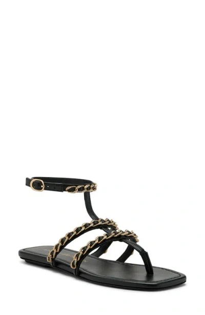 Stuart Weitzman Soluxe Crystal Sandal In Black