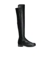 Stuart Weitzman High Boots With Round Toe And Block Heel In Black