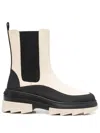 Stuart Weitzman Split-sole Chunky Boots In Nude