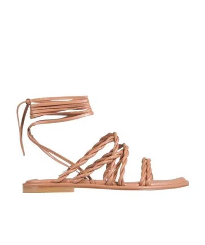 STUART WEITZMAN SQUARE-HEADED CASUAL SANDALS
