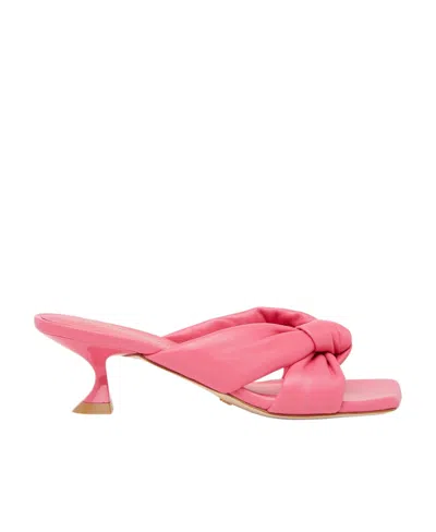 Stuart Weitzman Square Toe High-heeled Sandals In Pink
