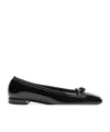 Stuart Weitzman Square-toed Ballet Shoes In Black