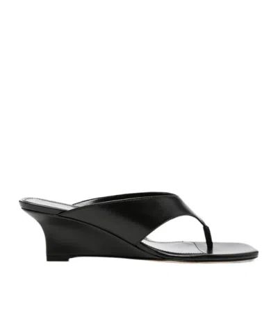 Stuart Weitzman Square-toe High-heeled Sandals In Black