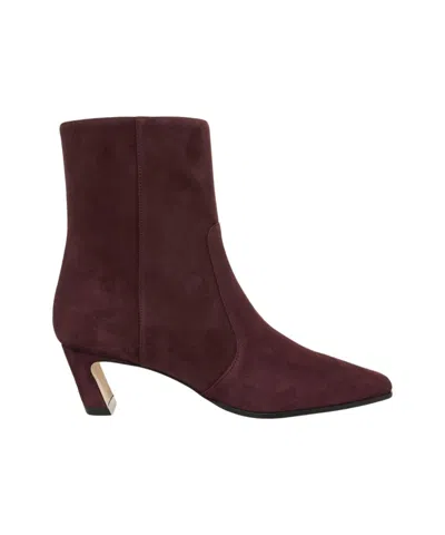 Stuart Weitzman Stassi' Ankle Boots In Burgundy