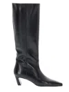Stuart Weitzman Leather Knee-high Boots In Black