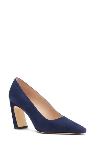 Stuart Weitzman Stassi Croc Embossed Leather Pump In Multi