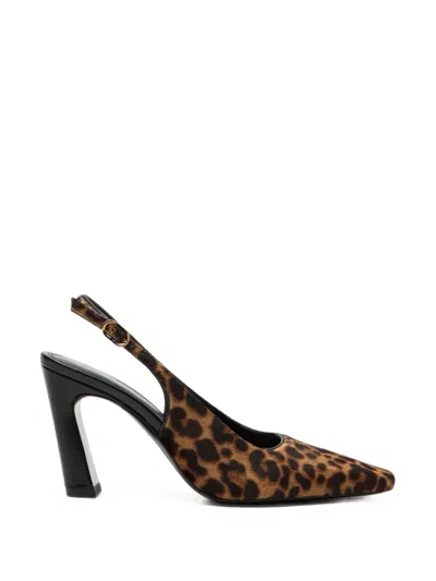 STUART WEITZMAN STASSI LEOPARD-PRINT SLINGBACK PUMPS