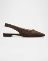 Stuart Weitzman Stassi Moire Slingback Flats In Multi