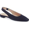Stuart Weitzman Stassi Slingback Flat In Blue