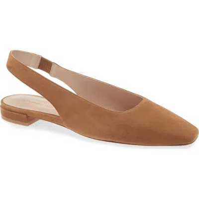 Stuart Weitzman Stassi Slingback Flat In Toastedalmond