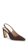 Stuart Weitzman Stassi Slingback Pump In Brown