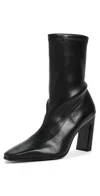 Stuart Weitzman Stassi Stretch Booties Black In Black
