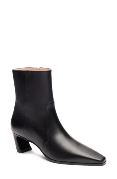 Stuart Weitzman Stassi Zip Bootie 50 In Black