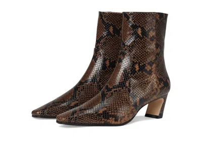 Stuart Weitzman Stassi Zip Bootie 50 In Brown