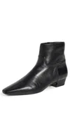 Stuart Weitzman Stassi Zip Booties Black In Black