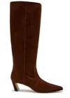 Stuart Weitzman Stassie 60 Suede Knee-high Boots In Brown