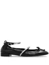 Stuart Weitzman Stefanie Ballet Flat In Black