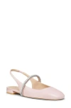 Stuart Weitzman Stefanie Leather Slingback Ballerina Flats