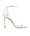 Stuart Weitzman Nudistsong 110mm Leather Sandals In White