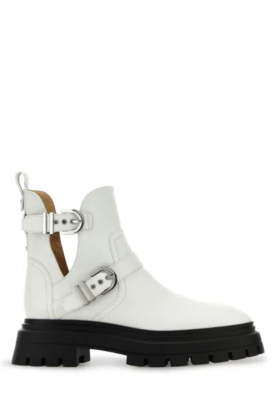 Stuart Weitzman Stivali In White