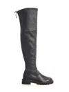 Stuart Weitzman Str Nappa Lowland Lift High Boots Shoes In Gray