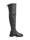 Stuart Weitzman Str Nappa Lowland Lift High Boots Shoes In Gray