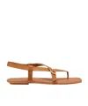 Stuart Weitzman Benni Sandalen Aus Leder In Brown
