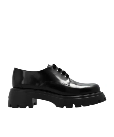 Stuart Weitzman Strap-up Dress Shoes In Black