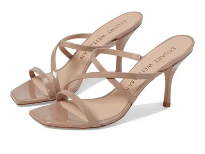 Stuart Weitzman Strapeze 85 Sandals Women's Us 10.5 Brown Stiletto Heels Khd852