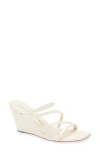 Stuart Weitzman Strapeze 85 Wedge Sandal In Seashell