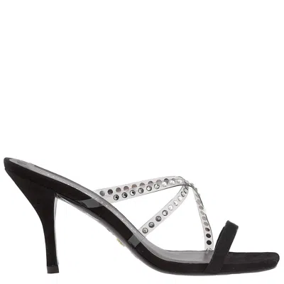 Stuart Weitzman Strapeze Crystal 85 Mules