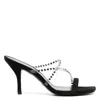 Stuart Weitzman Strapeze 85mm Crystal-embellished Sandals In Black