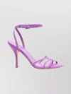 Stuart Weitzman Strappy Open Toe Sandals With Thin Straps In Purple
