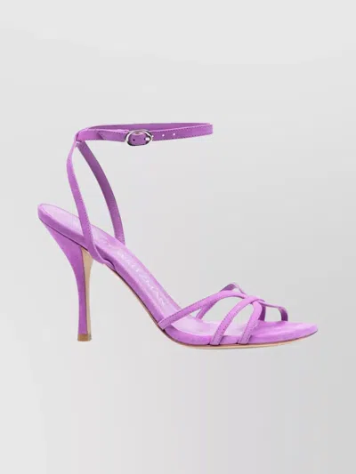 STUART WEITZMAN STRAPPY OPEN TOE SANDALS WITH THIN STRAPS