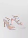 Stuart Weitzman Strappy Stiletto Sandals For Evening In Pink