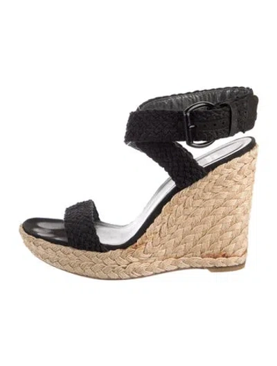 Pre-owned Stuart Weitzman Straw Sandals In Multi